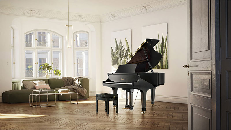 Mỗi chiếc piano Boston của chúng tôi đều được Steinway & Sons cam kết về chất lượng thông qua Steinway Promise: “Nếu bạn quyết định đổi đàn piano Boston của mình lấy một cây Grand piano STEINWAY & SONS mới bất cứ lúc nào trong vòng mười năm, bạn sẽ nhận được khoản tín dụng trao đổi bằng với giá mua ban đầu của cây đàn piano Boston của bạn”.  So sánh với các đàn piano khác, độ căng dây đàn Boston ít hơn. Độ giảm căng dây này cho phép soundboard lớn hơn, tạo ra âm thanh vững vàng hơn và chất lượng ngân tốt hơn (như đàn piano lâu năm). Một loạt các phần cải tiến về cấu trúc khác gồm việc thay thế tối ưu của phần sườn, khung và các ngựa đàn, cũng góp phần cho âm thanh tuyệt hảo và tăng độ vững chắc cho đàn Boston.  Đàn piano Boston mang đến soundboard lớn hơn so với các đàn piano cùng chiều dài, bởi vì thiết kế đầy sáng tạo “wide tail”. Phần vỏ đàn có cấu trúc rộng hơn có nghĩa là đàn Boston 5’10” cũng có vùng soundboard giống với dàn piano 6’2” bình thường, tạo ra độ mạnh mẽ, sự dày âm, và cảm giác như đang chơi đàn piano lớn hơn.  Từng soundboard của đàn piano Boston được làm bằng tay từ gỗ Sitka spruce, được chứng minh là loại vật liệu cho âm cộng hưởng tốt nhất. Các soundboard Boston cũng được gia công một cách tỉ mỉ, cho phép độ rung tự do hơn. Cùng với một số các công nghệ đặc biệt – bằng sáng chế độc nhất của STEINWAY & SONS – kết quả là âm thanh mạnh mẽ và vững chãi.